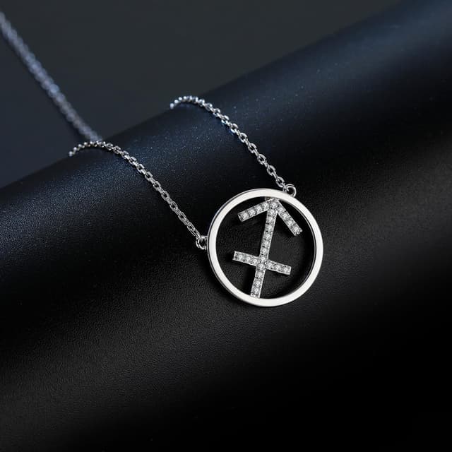 Detalle 2 de Qings Konstellation Anhänger Silber Halskette