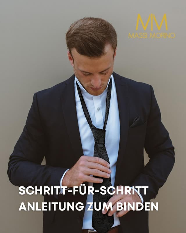 Detalle 2 de Massi Morino Krawatte Set 147 cm 5-teilig