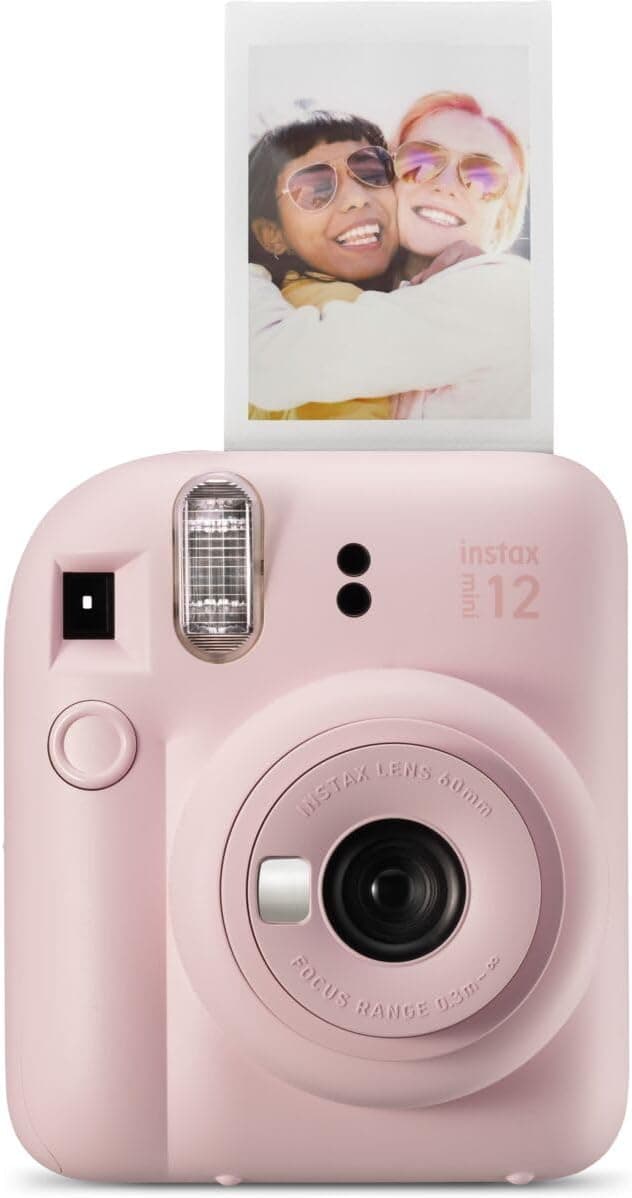 Detalle de Fujifilm Instax Mini 12 Instant Camera (Blossom Pink) — Compact self-pop photos