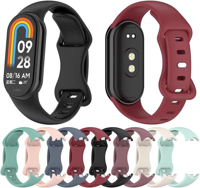 Detalle 2 de BYISYUE Silicone Replacement Band for Xiaomi Smart Band 8/9/10 – TPU sport watch strap