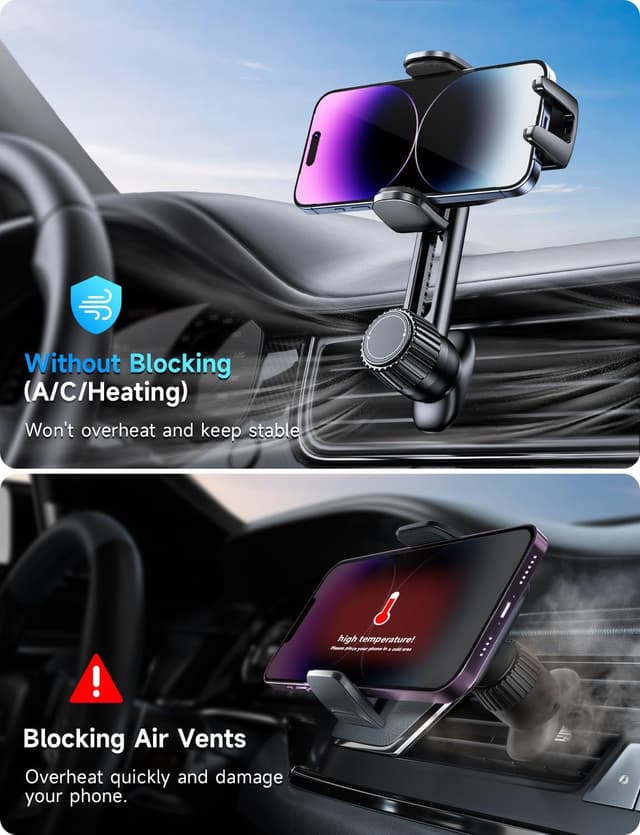 Detalle 2 de Holdersafe Phone Holder for Car Vent 35mm