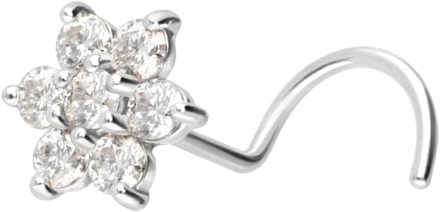Imagen de Piercingline naso spirale oro 750 fiore en OfertitasTOP
