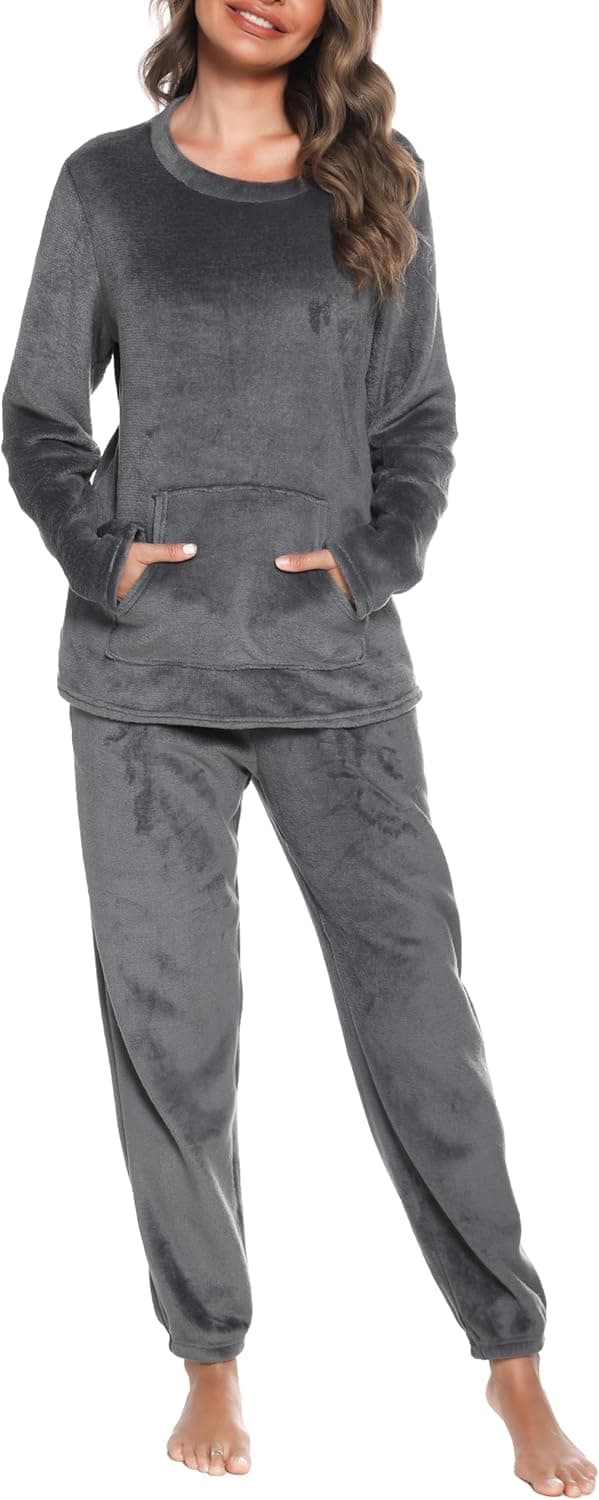 Thumbnail 6 de Lovasy Pyjama en Polaire femme, ensemble chaud avec poches ⚙