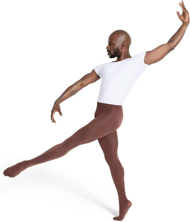 Detalle de Capezio Damen Steigbügelhose mit selbstgestrickter Optik – ultraweich, ohne elastischen Bund