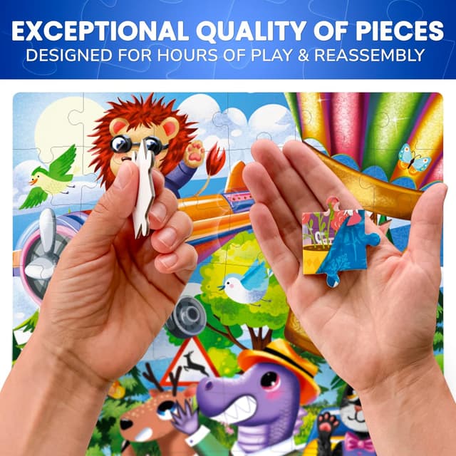 Thumbnail 3 de QUOKKA Puzzle bambini 4x60 pezzi educativi per 4–8 anni 🧩