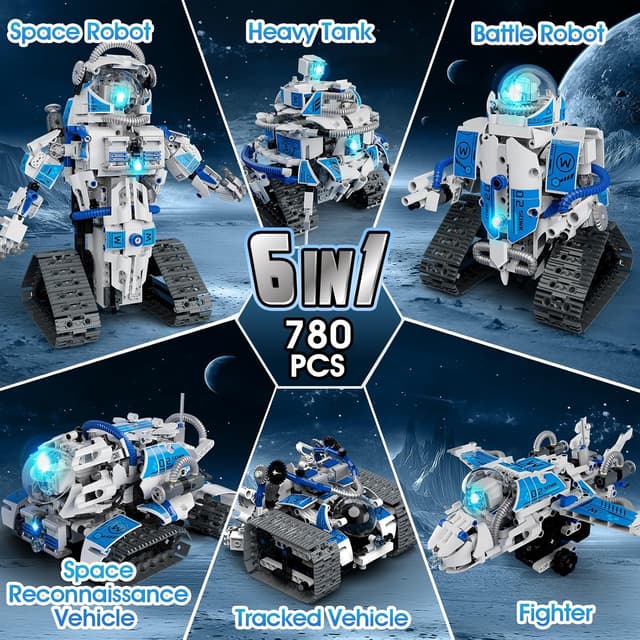 Thumbnail 2 de Sunrad Technic Roboter 6-in-1 Bauspielzeug