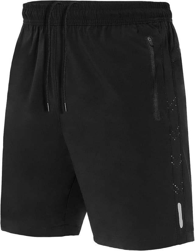 Detalle 2 de SIHOHAN Herren Sport Shorts – schnell trocknend mit Reißverschlusstaschen
