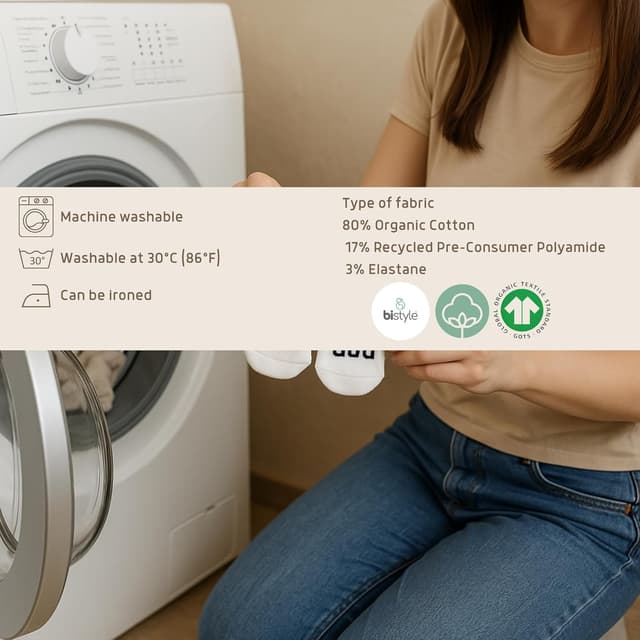 Detalle 2 de bistyle Baby Socken Bio-Baumwolle 3 Paar 0-3 Monate