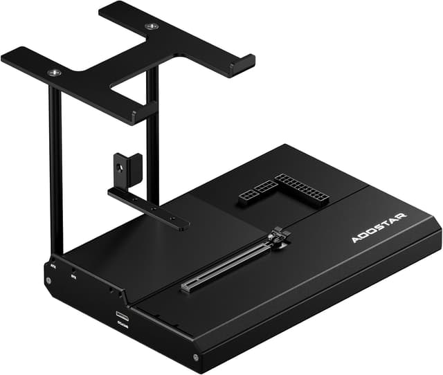 Detalle de AOOSTAR EG01 eGPU-Dockstation mit OCuLink (PCIe 4.0 x4, bis zu 350 W) für Mini-PCs, Laptops und externe Grafikkarten