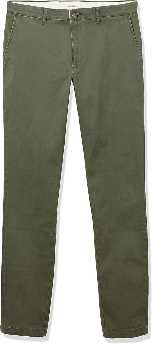 Detalle de Amazon Essentials Men’s Slim-Fit Stretch Chino Pants (Khaki, Previously Goodthreads)