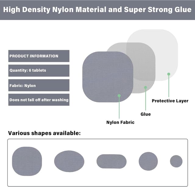 Detalle de TAIANJI down jacket repair patches 48 pcs