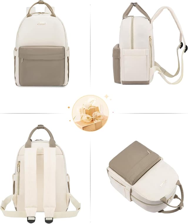 Detalle 2 de LOVEVOOK women’s backpack laptop bag for 13.3 inch devices – small waterproof city rucksack