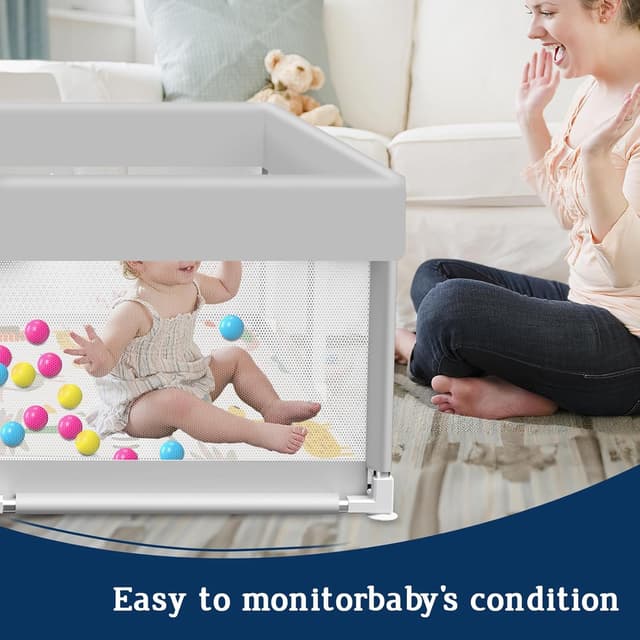 Thumbnail 2 de Baby Playpen 50x50 Inch with Mat 🚼