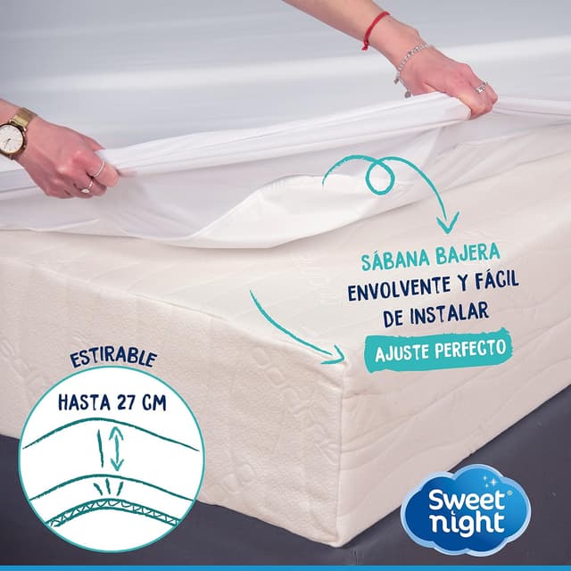 Thumbnail 4 de Sweetnight Protector de Colchón 135x200 cm 🛏️ Impermeable y Micro Transpirable