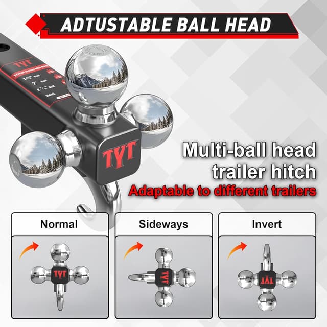 Thumbnail 4 de TYT Trailer Hitch Tri Ball Mount 10,000 lbs 🚚