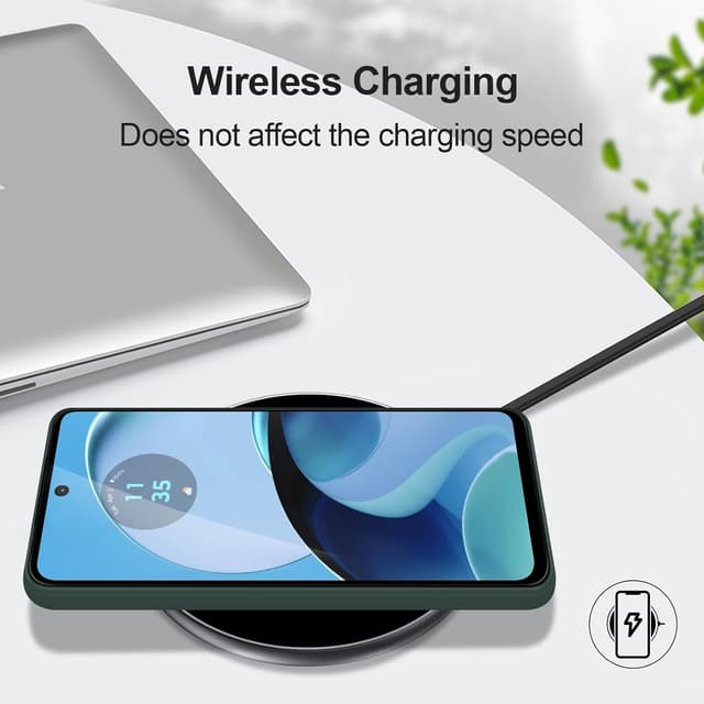 Thumbnail 6 de GiiYoon Liquid-Silicone-Case für Motorola Moto G14 (grün) – weiche Hülle mit Rundumschutz