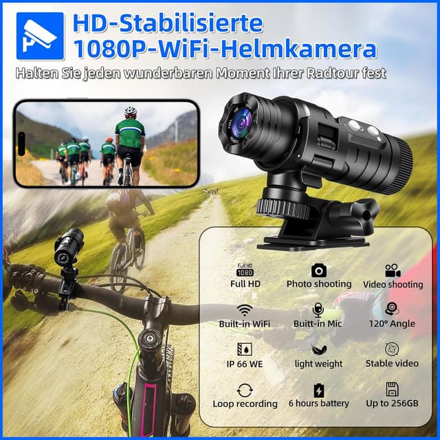 Thumbnail 1 de AIKER Dash cam Moto Professionale 1080P