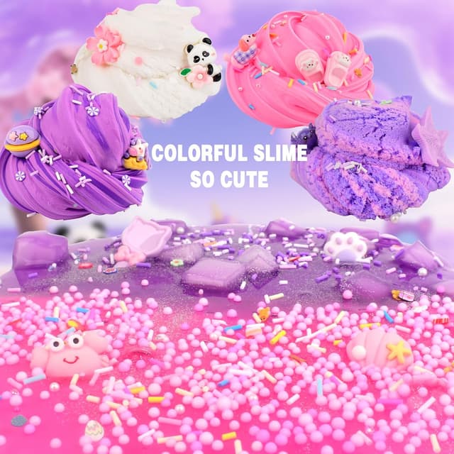 Thumbnail 3 de 6 Pack Pink & Purple Slime kit 6x textures
