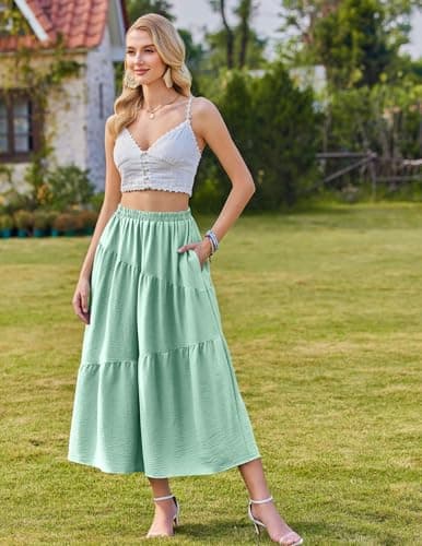 Thumbnail 1 de Zeagoo Jupe longue élégante avec poches ⚙