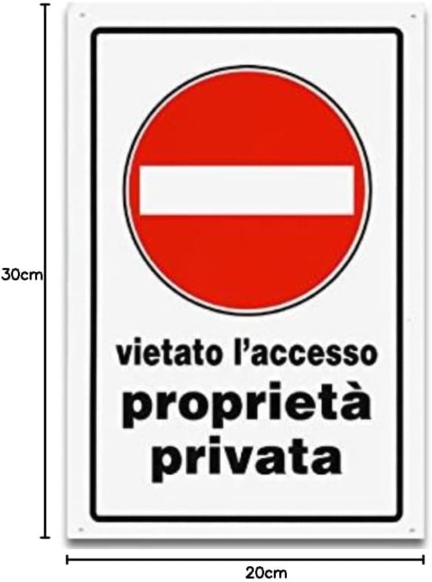 Detalle 2 de Cartello 30x20 per sicurezza sul lavoro (prop. priv. v/acc.)