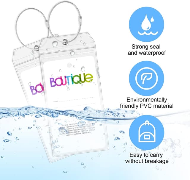 Thumbnail 2 de Vicloon Porta Etichette per Valigia 12 pezzi