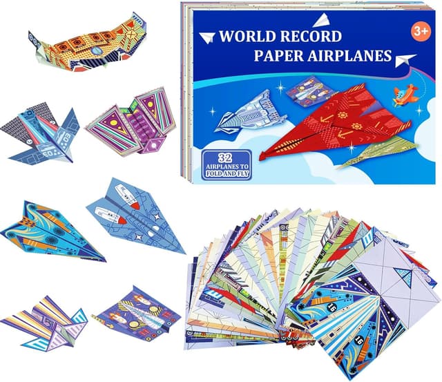 Imagen de Paper Airplane Kits 16 Designs, 32 Sheets 📝✈ en OfertitasTOP