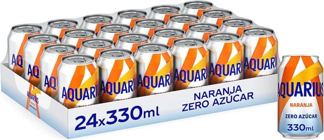 Imagen de AQUARIUS Naranja Zero Azúcar 24 x 330 ml 🥤 en OfertitasTOP