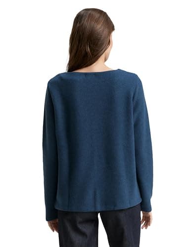 Detalle 2 de TOM TAILOR 1043168 Sudadera Dark Petrol Melange XXS