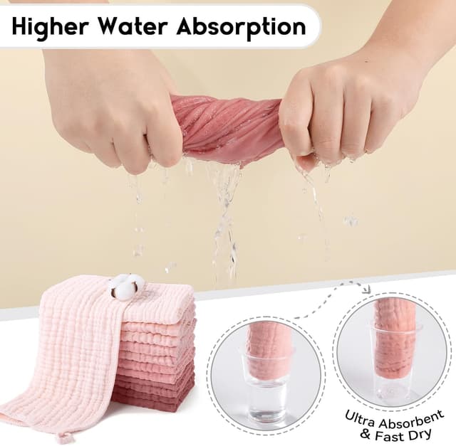 Thumbnail 5 de Unnivoll Muslin Cloths 50x25cm 6 Pack