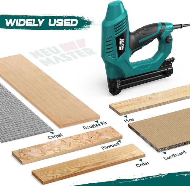 Thumbnail 6 de NEU MASTER Electric Brad Nailer & Staple Gun (18G) for Upholstery, Carpentry & Woodworking