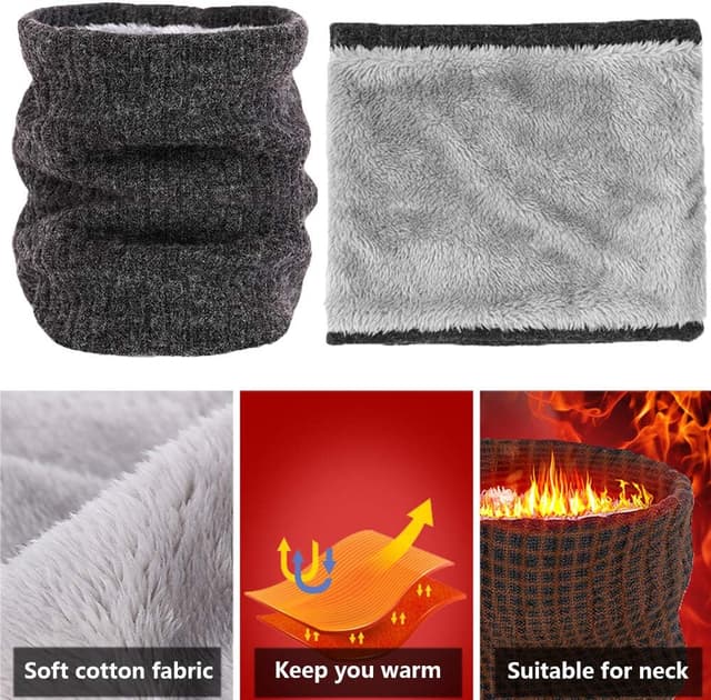 Thumbnail 2 de ehsbuy Fleece Neck Warmer for Winter
