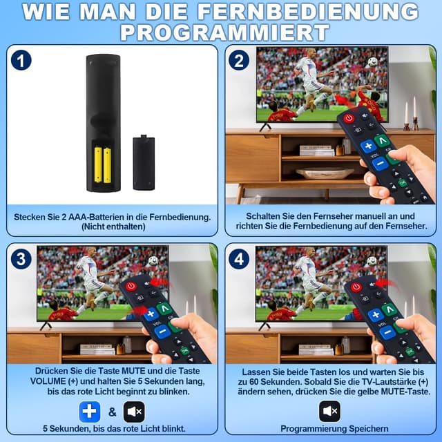 Thumbnail 5 de Universal Fernbedienung Großtasten für Senioren