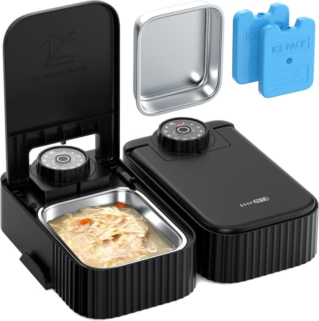 Imagen de Comedero Gato Automatico 2x350 g programable en OfertitasTOP