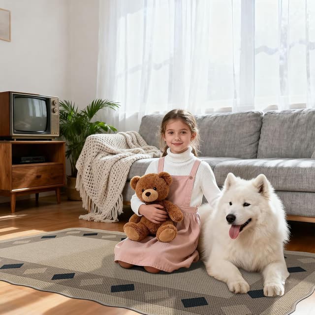 Detalle de Teppich Läufer 80x150 cm mit Jute-Optik