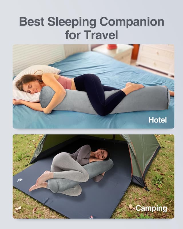 Thumbnail 5 de Luxtude Inflatable Body Pillow 120x20cm