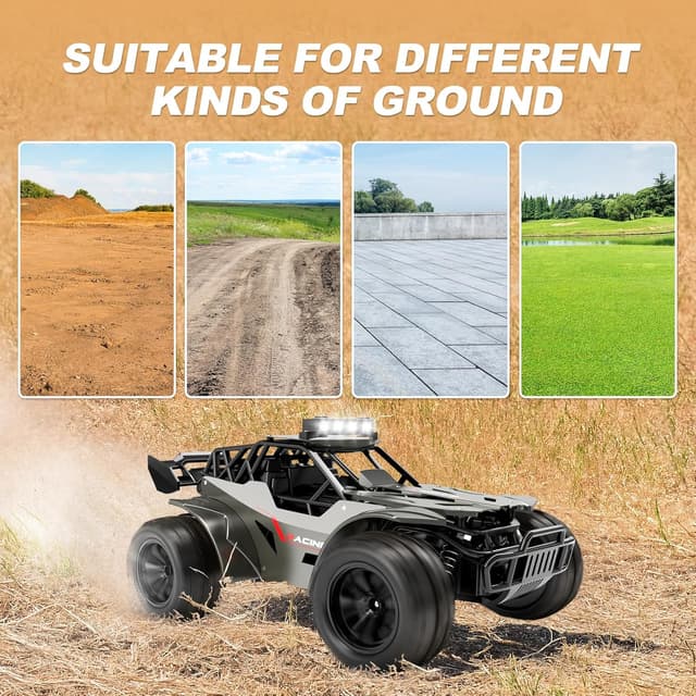 Detalle 2 de tech rc ferngesteuertes Auto 20 km/h (1:20) mit Metallgehäuse, 2.4 GHz & 2 Akkus