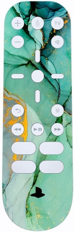 Detalle 2 de playvital Turquoise Marble Effect Full Set Skin Decal for PS5 Disc Edition (console, controller & accessories)