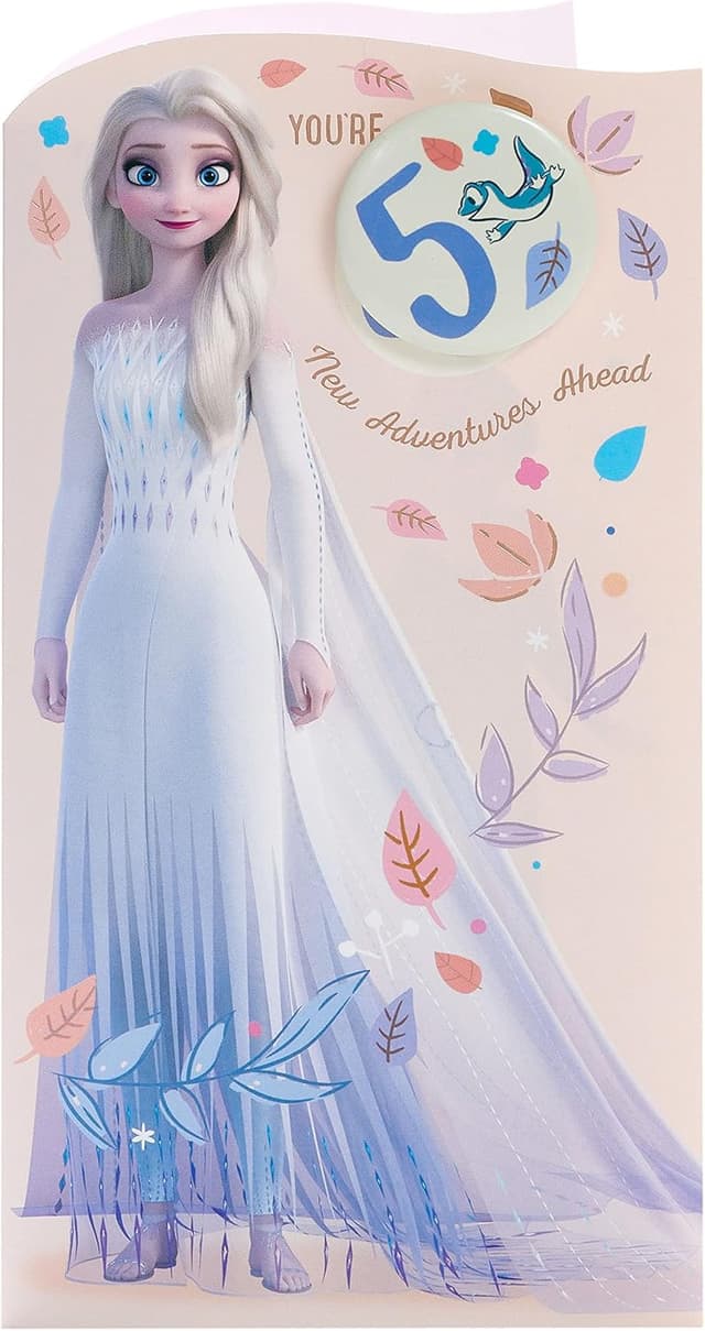 Thumbnail 4 de Carte d'anniversaire Disney La Reine des Neiges 127 x 235 mm