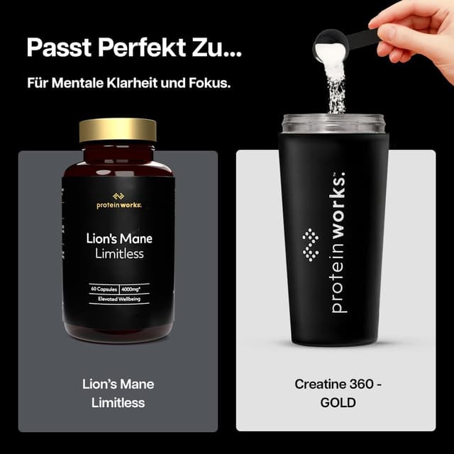 Thumbnail 6 de Protein Works Creatine 360 – Gold Innovation (Kreatin-Monohydrat) mit CoQ10, Aquamin, Vitamin D3 & B6 und Magnesium, 60 Portionen