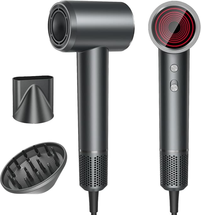 Detalle de Hair Dryer Professional Ionic Hair Dryer with Diffuser, High-Speed Brushless Motor (110,000 RPM)