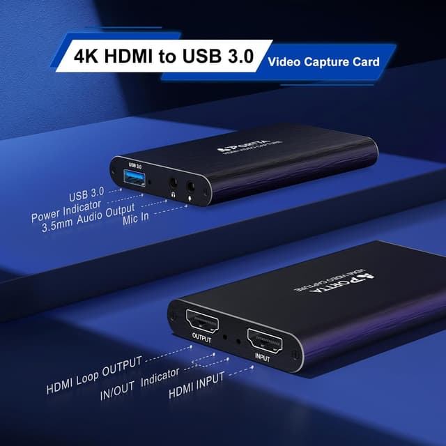 Detalle 1 de PORTTA HDMI Capture Card 1080p60
