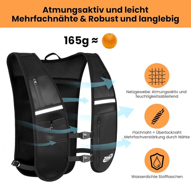 Detalle 2 de TSINGSA Laufweste Laufweste mit 500 ml