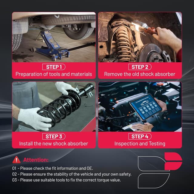 Thumbnail 6 de BDFHYK 2PCS Rear Shock Absorbers (OE 4345074) for 2007-2018 Chevy Silverado 1500 & 2007-2018 GMC Sierra 1500 Limited (no electronic suspension)