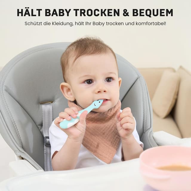 Thumbnail 1 de IKWOLETI Lätzchen Baby Dreieckstuch