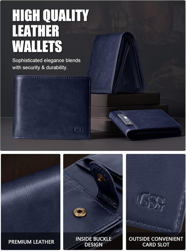 Detalle de GSG Since 1998 RFID leather wallet