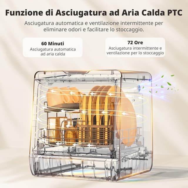 Thumbnail 6 de AIRMSEN Mini lavastoviglie da tavolo 5L