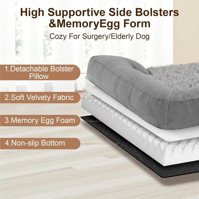 Thumbnail 4 de Gimars cama ortopédica para perros XL 9,5