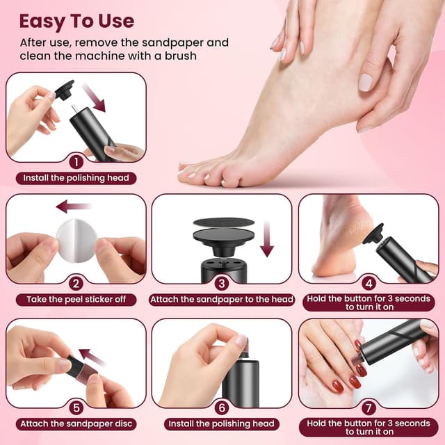 Detalle de PKBD 2 in 1 foot file 1800 mAh