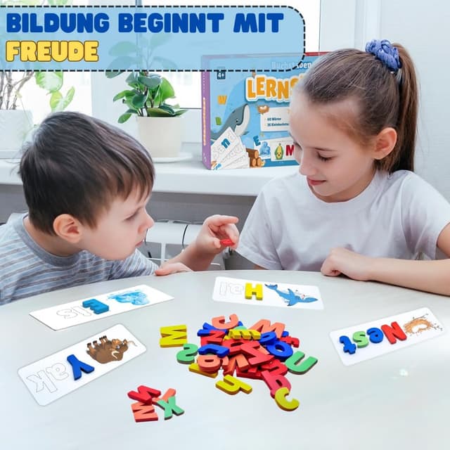 Detalle 1 de Montessori Buchstaben Lernspiel für ABC