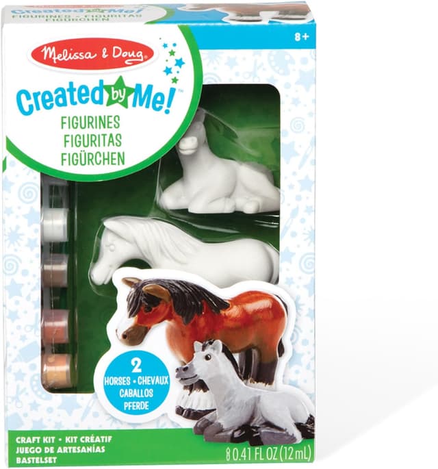 Detalle de Melissa & Doug Created by Me! Horse Figurines Craft Kit